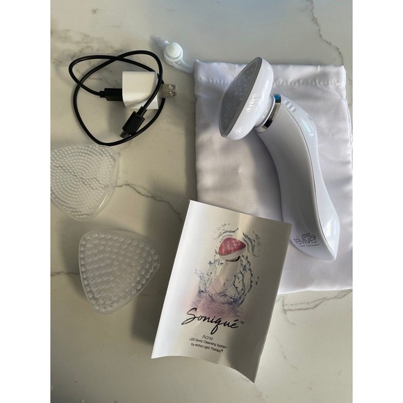 reVive Light Therapy® Soniqué Acne LED Sonic Cleansing System Kit Device Heads - Picture 12 of 12